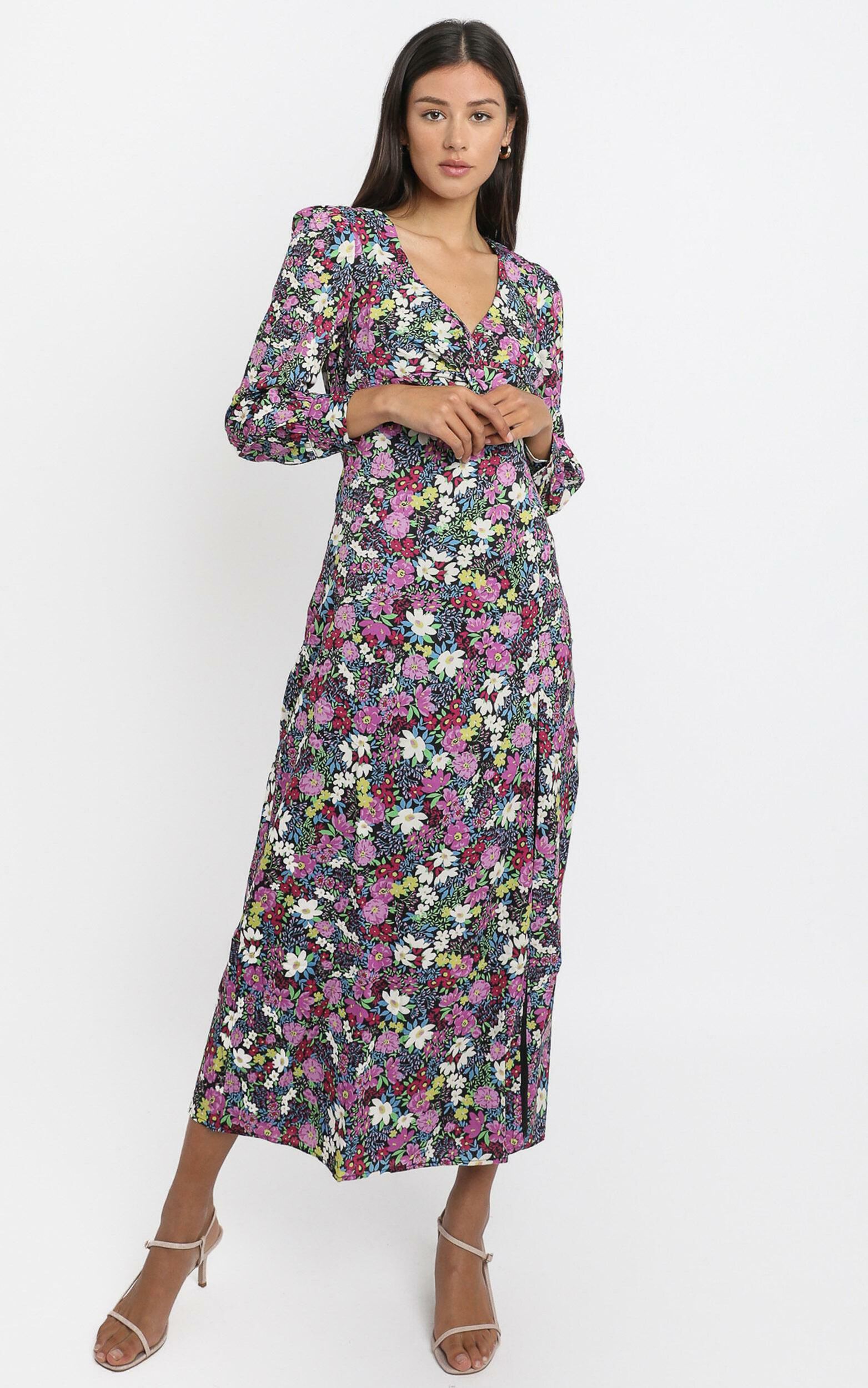 Darcy Midi Dress in Forest Floral | Showpo USA