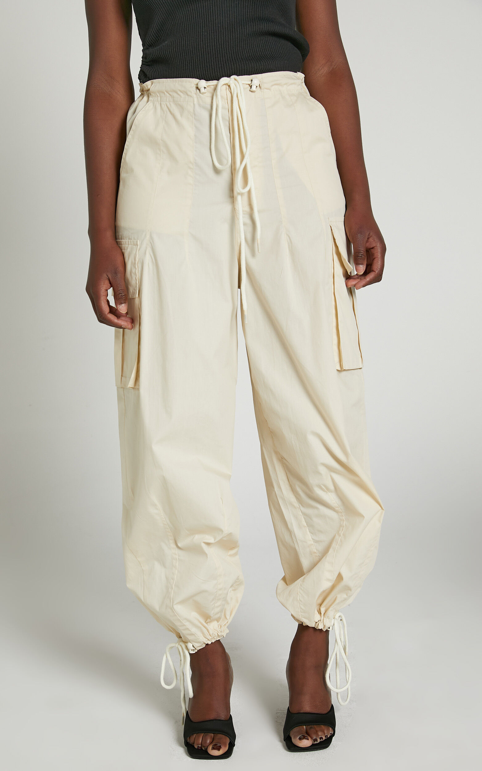Drawstring clearance cargo pants