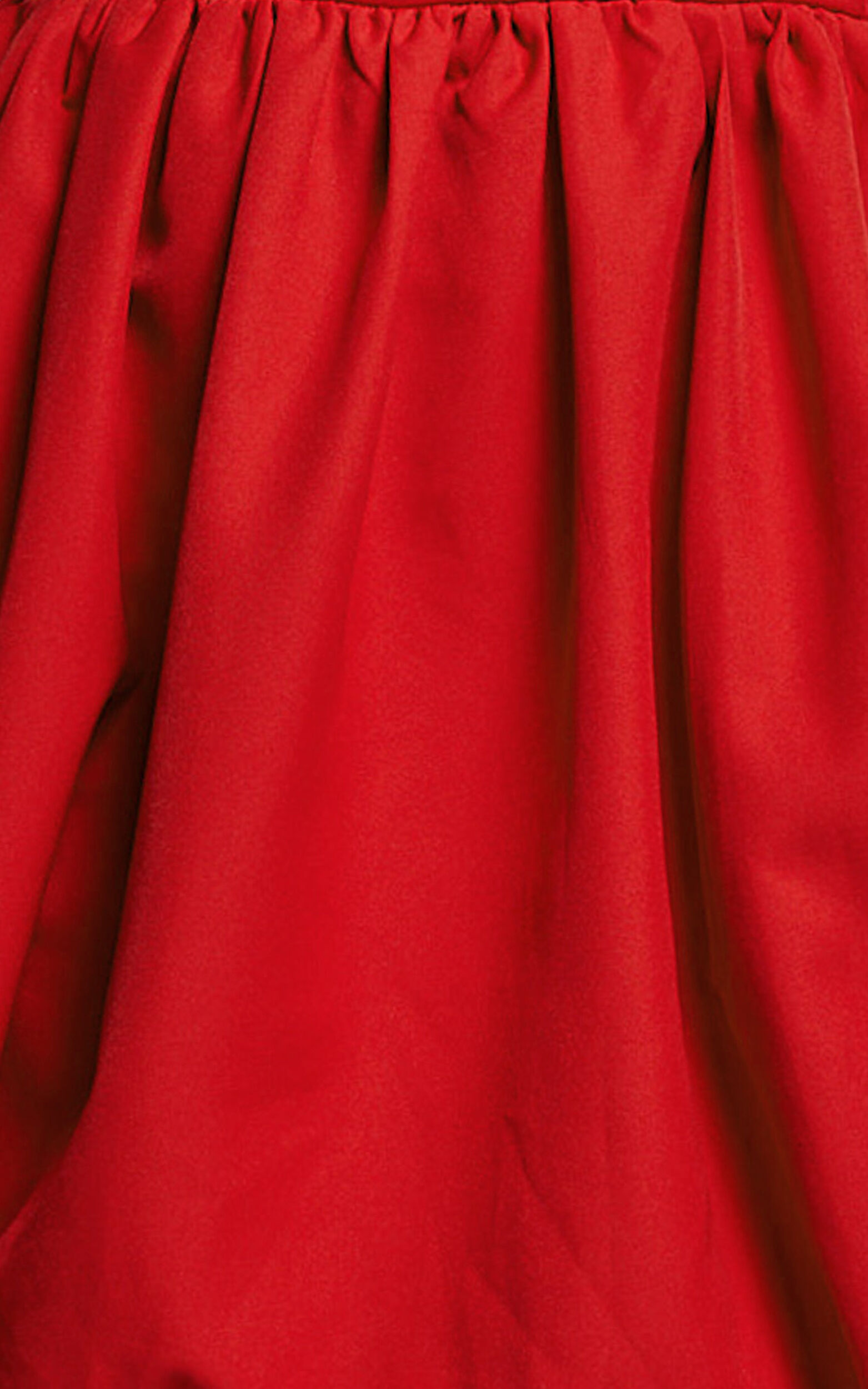 Shaima Mini Dress - Strapless Bubble Hem Dress in Red | Showpo