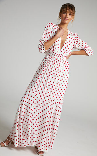 Rue Stiic - Faye Maxi Dress in Elle Polka Dot