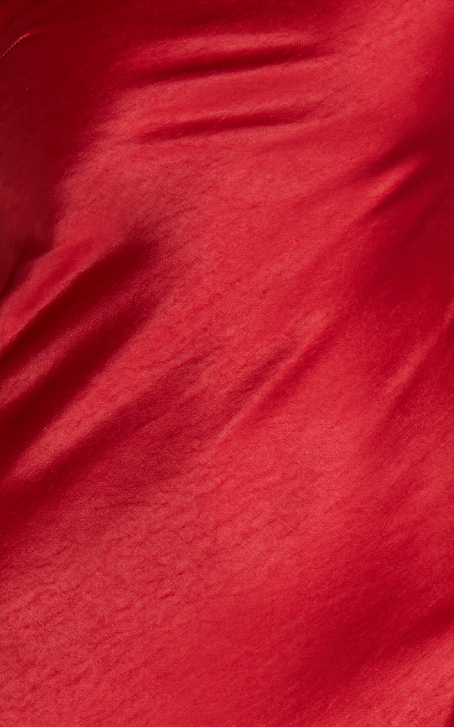 Charlita Maxi Dress - Strapless Cowl Back Satin Dress in Cherry Red