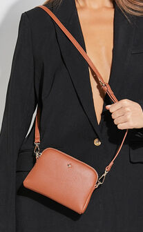 Alias Mini Crossbody Bag in Tan