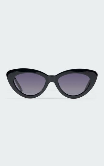 Luv Lou - The Harley Sunglasses in Jet Black