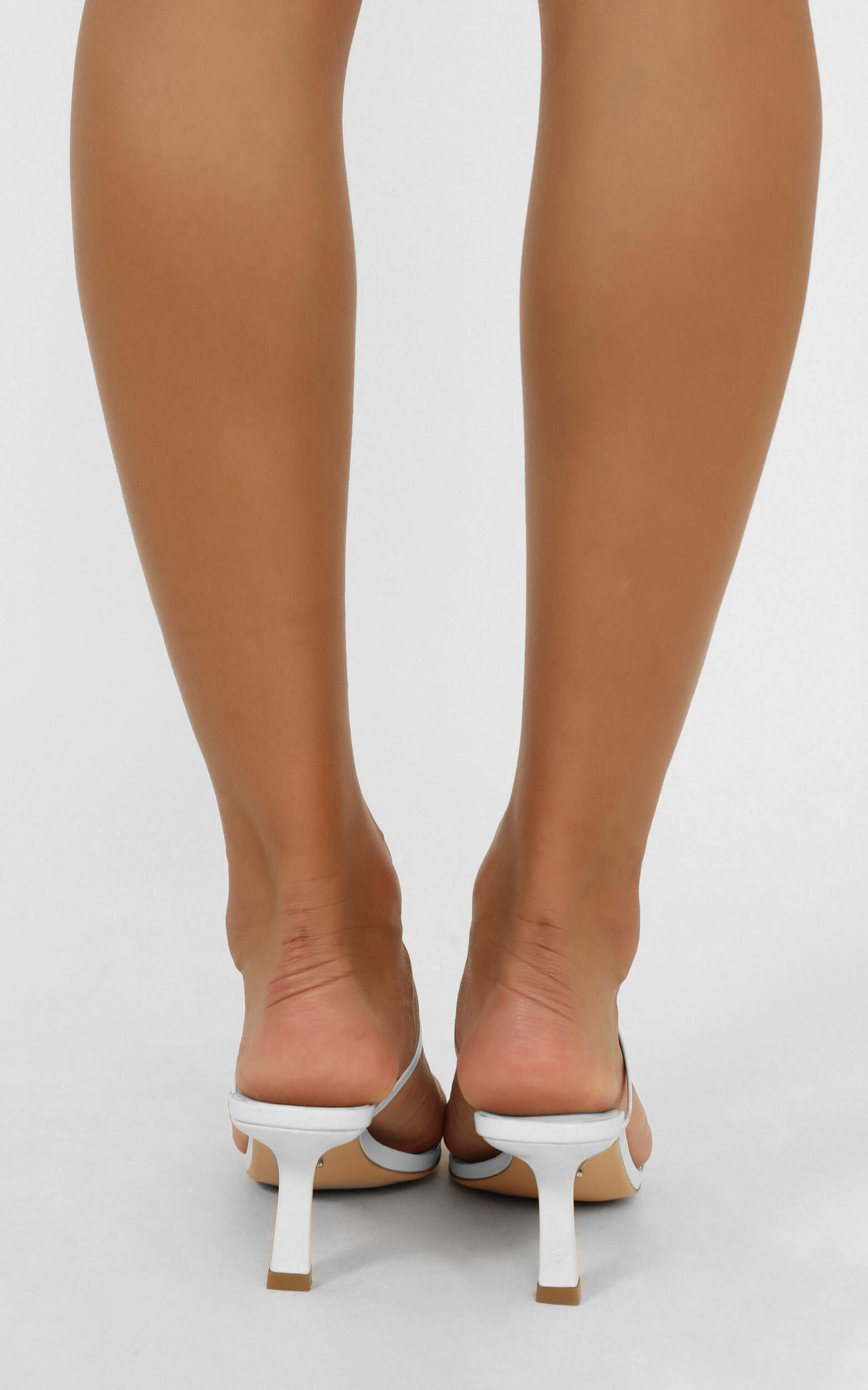Tony Bianco Camille Heels In White Kid Showpo
