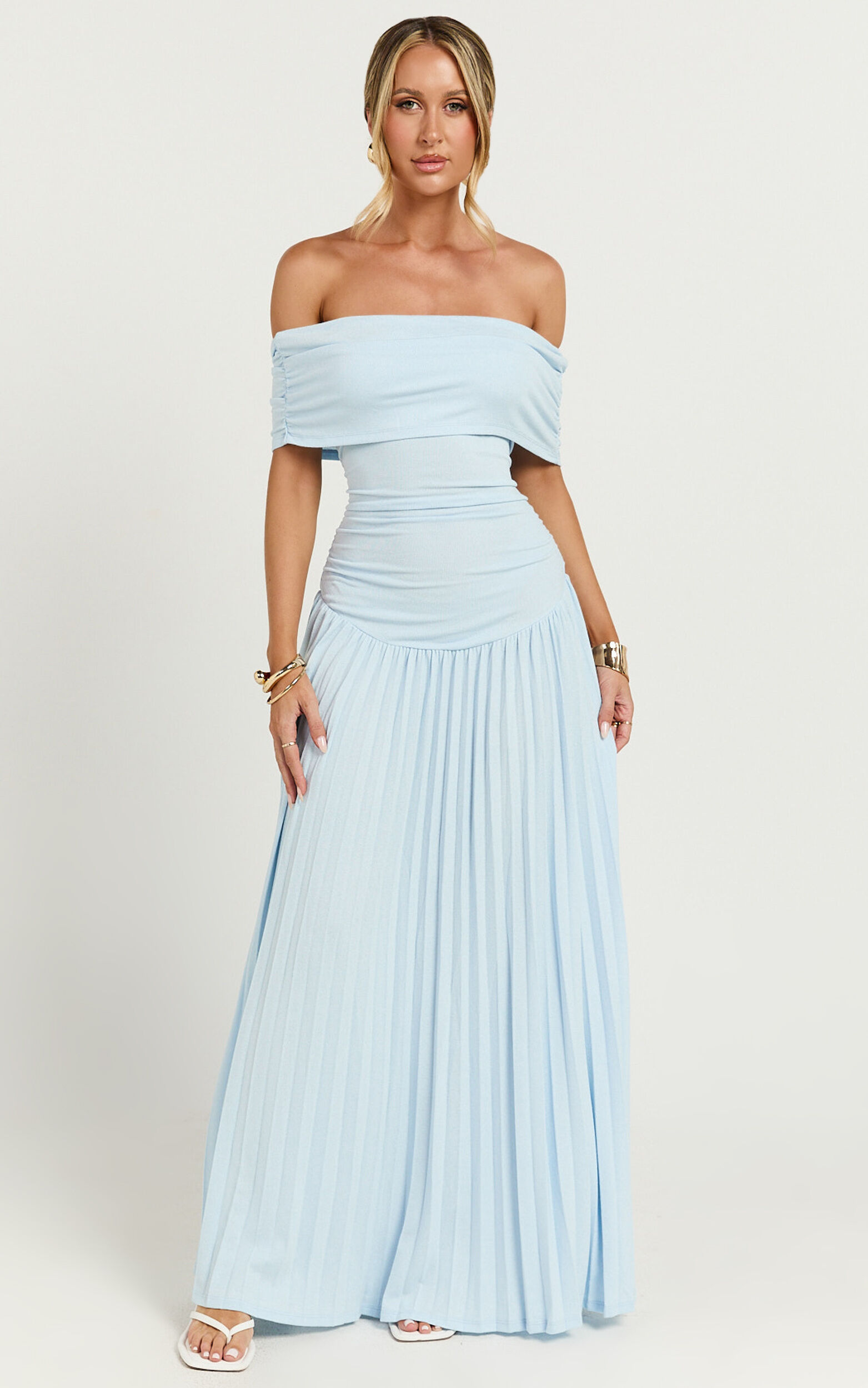 Lioness - Field of Dreams Maxi Dress in Soft Blue - XS, BLU1