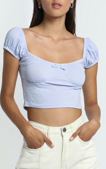 Halle Top in Lilac