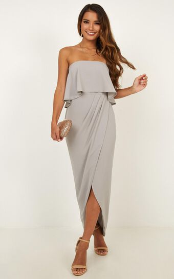 With Flying Colours Dress In Grey