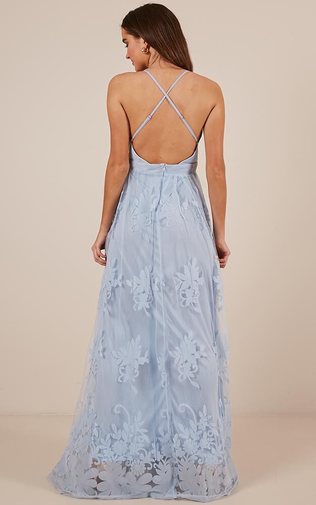 Promenade Maxi Dress in Blue
