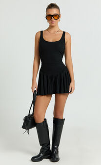 Lioness - Field of Dreams Mini Dress in Onyx