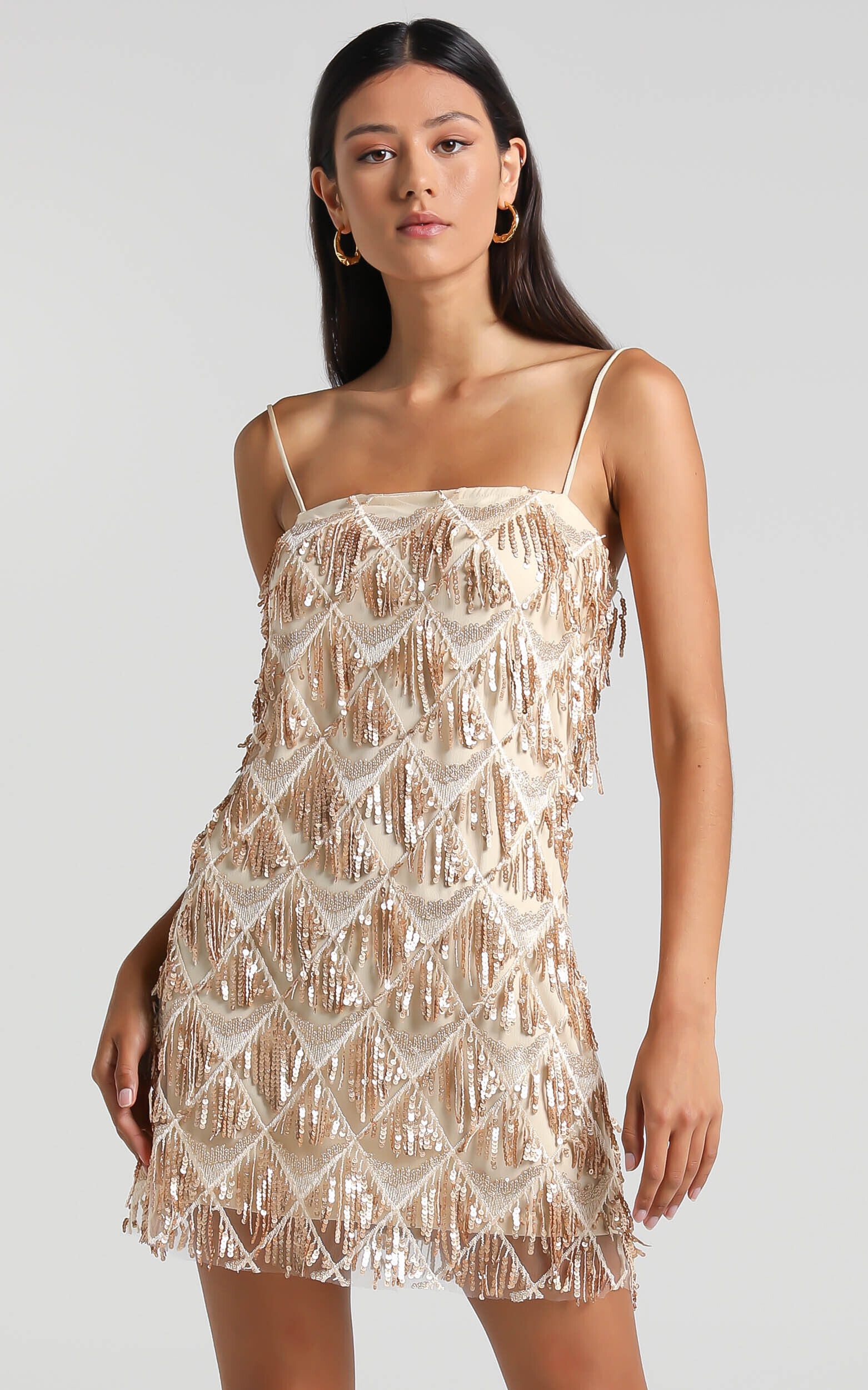Sparkly fringe dress 2025