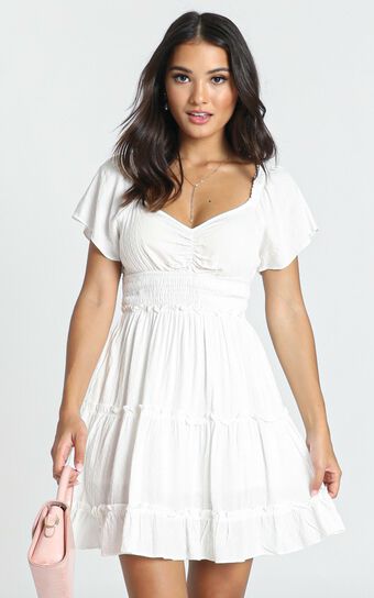 Hearts Content Dress In White