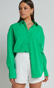 Terah Shirt - Button Up Shirt in Green