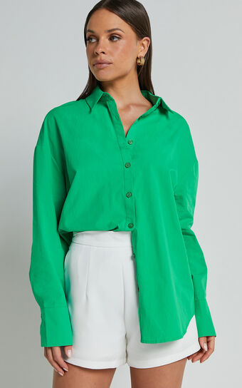 Terah Shirt - Button Up Shirt in Green