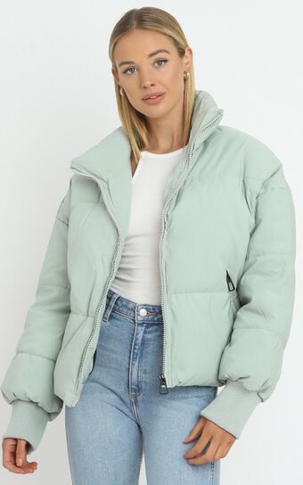Windsor Puffer Jacket in Khaki