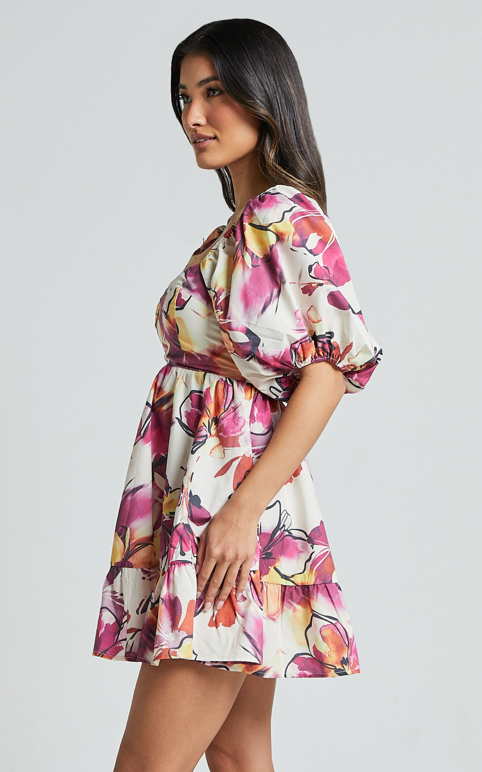 Dahlia wrap mini dress clearance