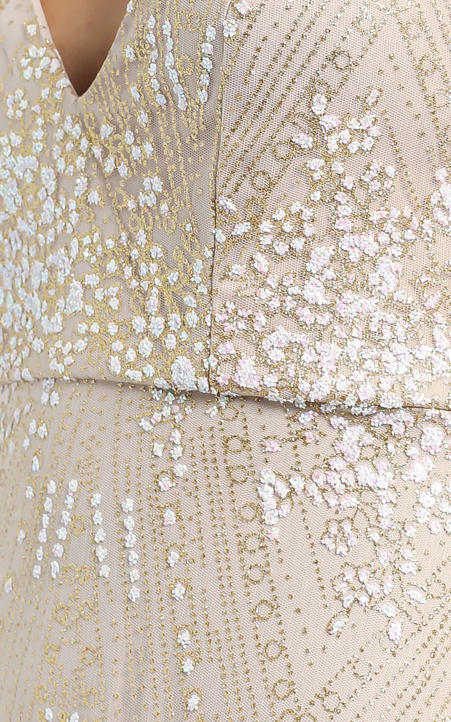 Called Out Dress In Gold Sparkle Showpo USA