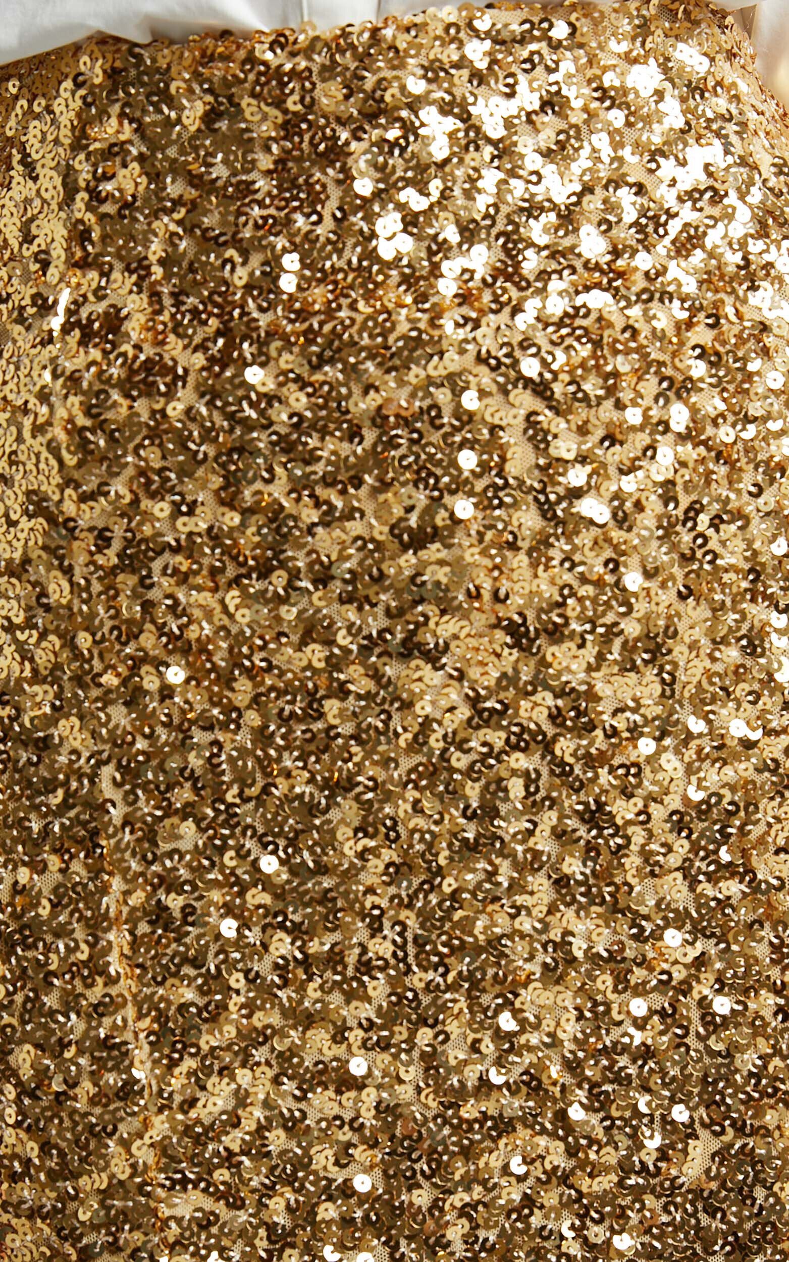Ingrid Mini Skirt Sequin Skirt in Gold Sequin Showpo USA