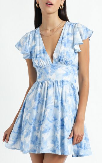 Dia Dress in Cloudy Floral