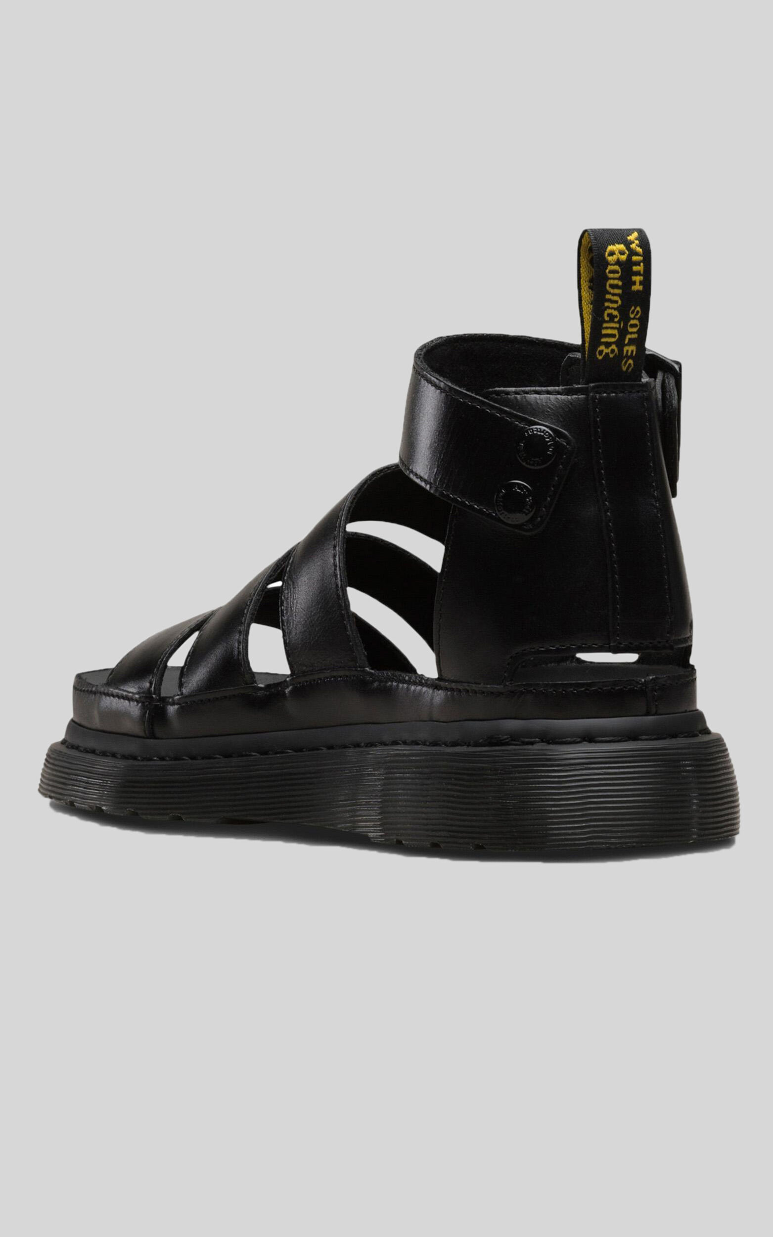 Dr. Martens - Clarissa II Chunky 3 Strap Sandal in Black Dr. Martens - Clarissa II Chunky 3 Strap Sandal in Black