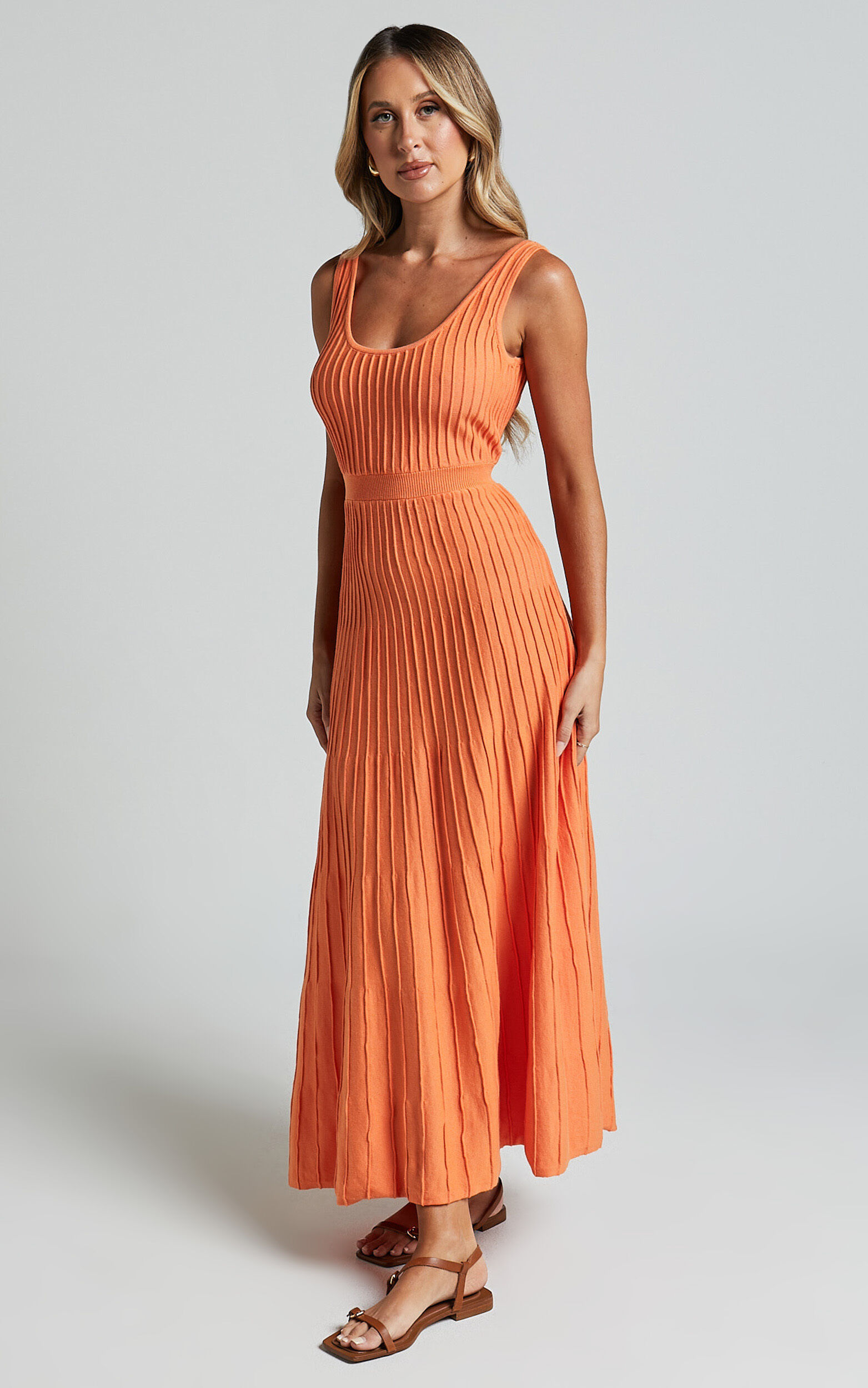 Strappy square neck wrap sales maxi dress