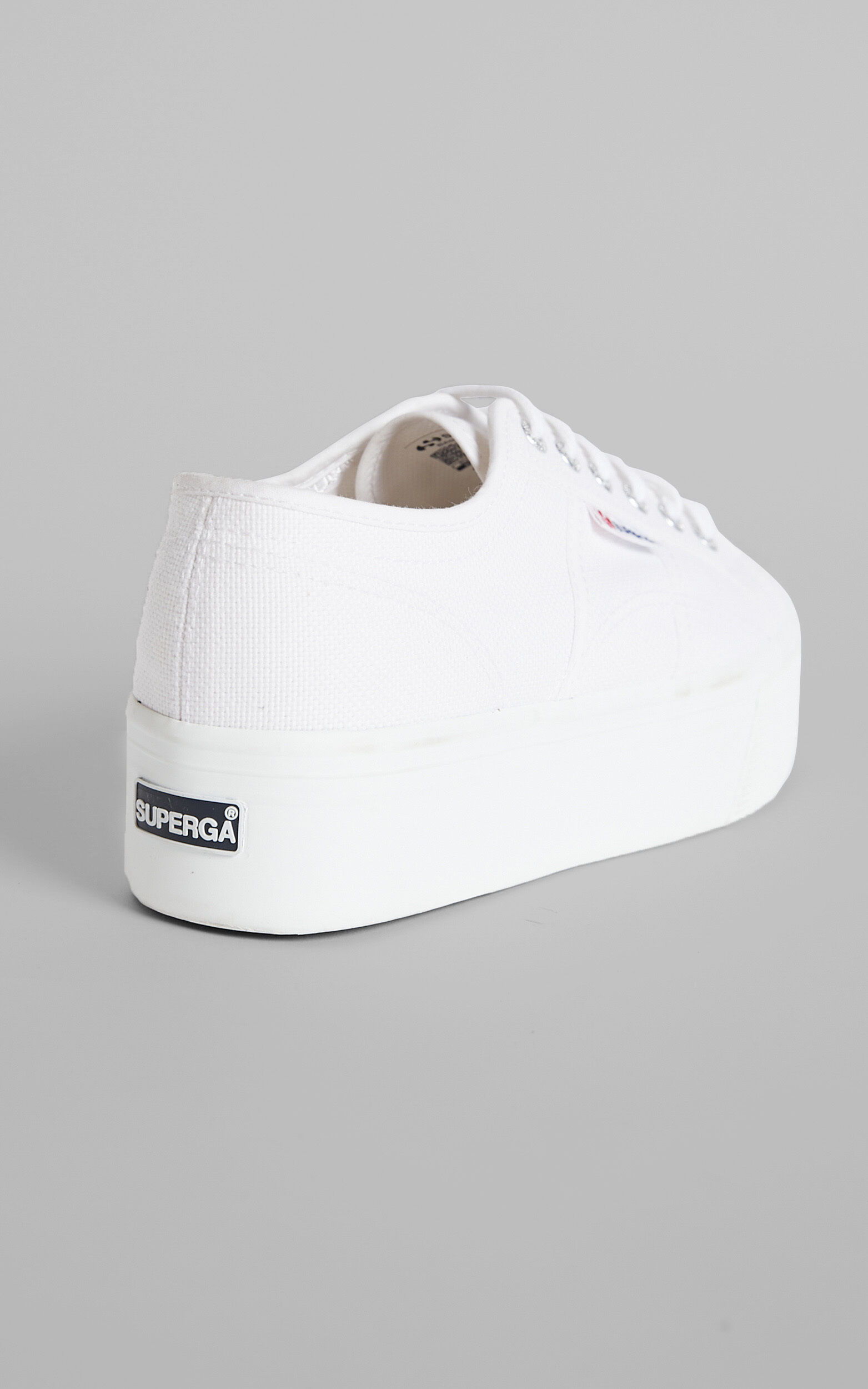 Superga 2790 ACOTW Linea Up And Down Platform Sneakers in 901 White