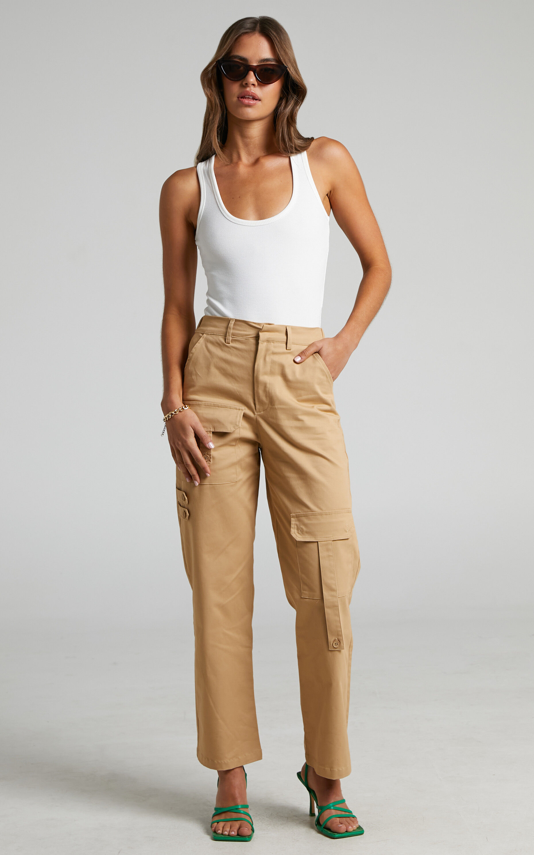 Camel best sale cargo pants