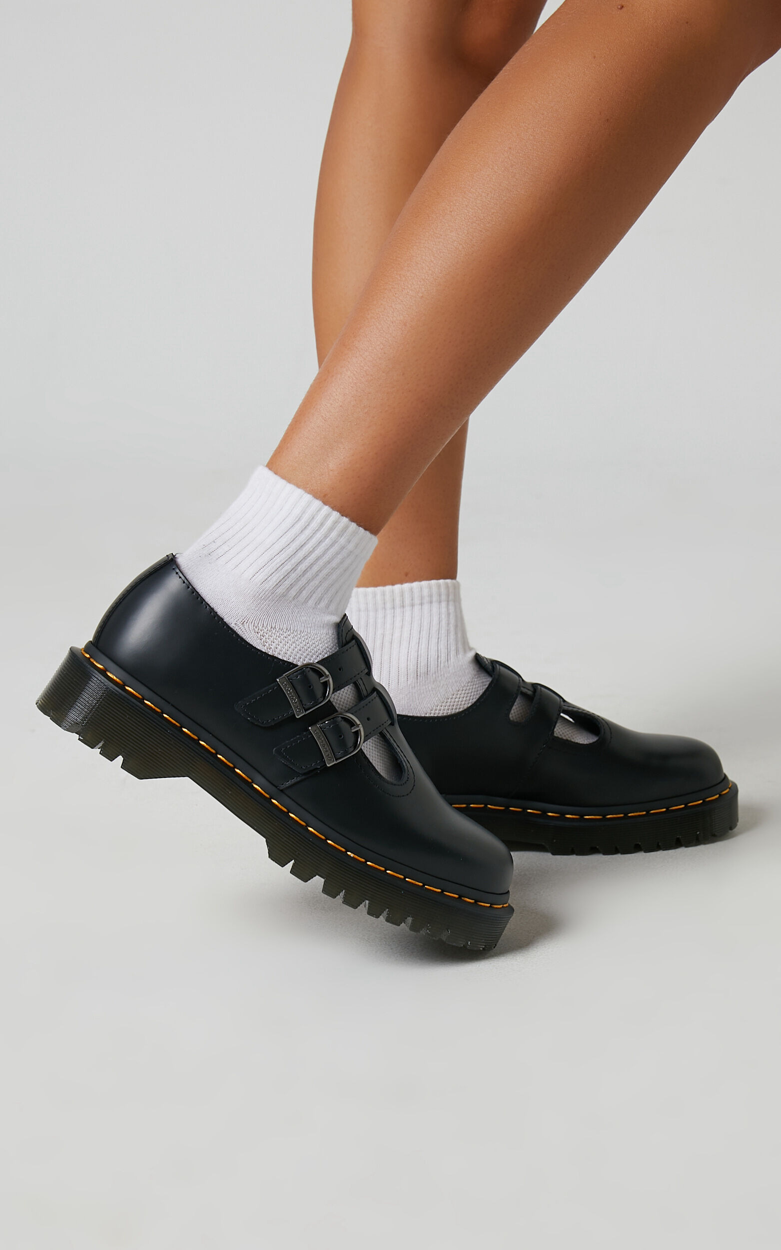Dr. Martens 8065 Ii Bex Mary Jane Shoe in Black Smooth Showpo NZ