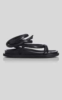 Alias Mae - Soki Sandals in BLACK LEATHER