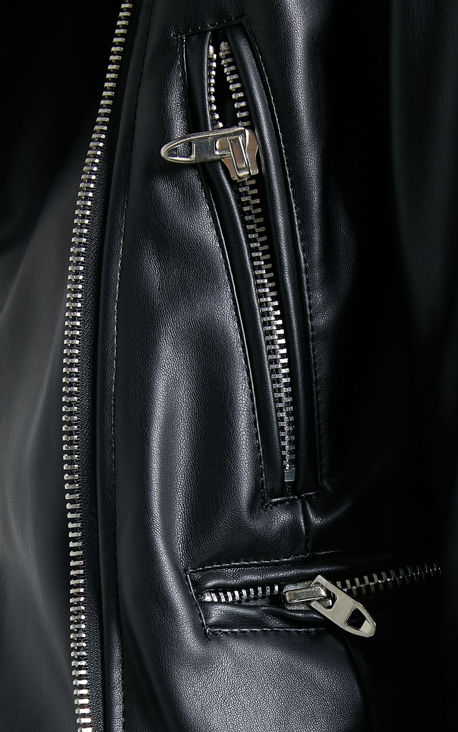 Hallie Jacket in Black Leatherette | Showpo