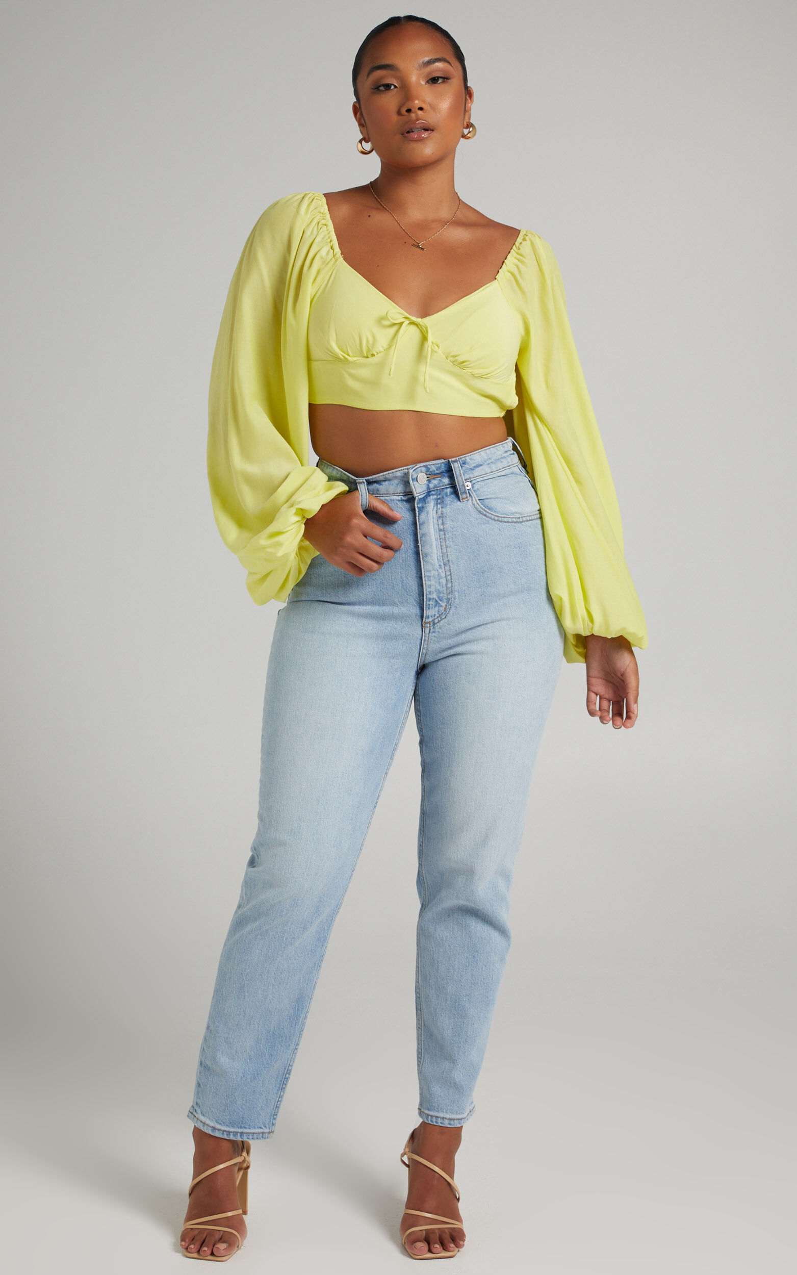 Pastel yellow tube top sale