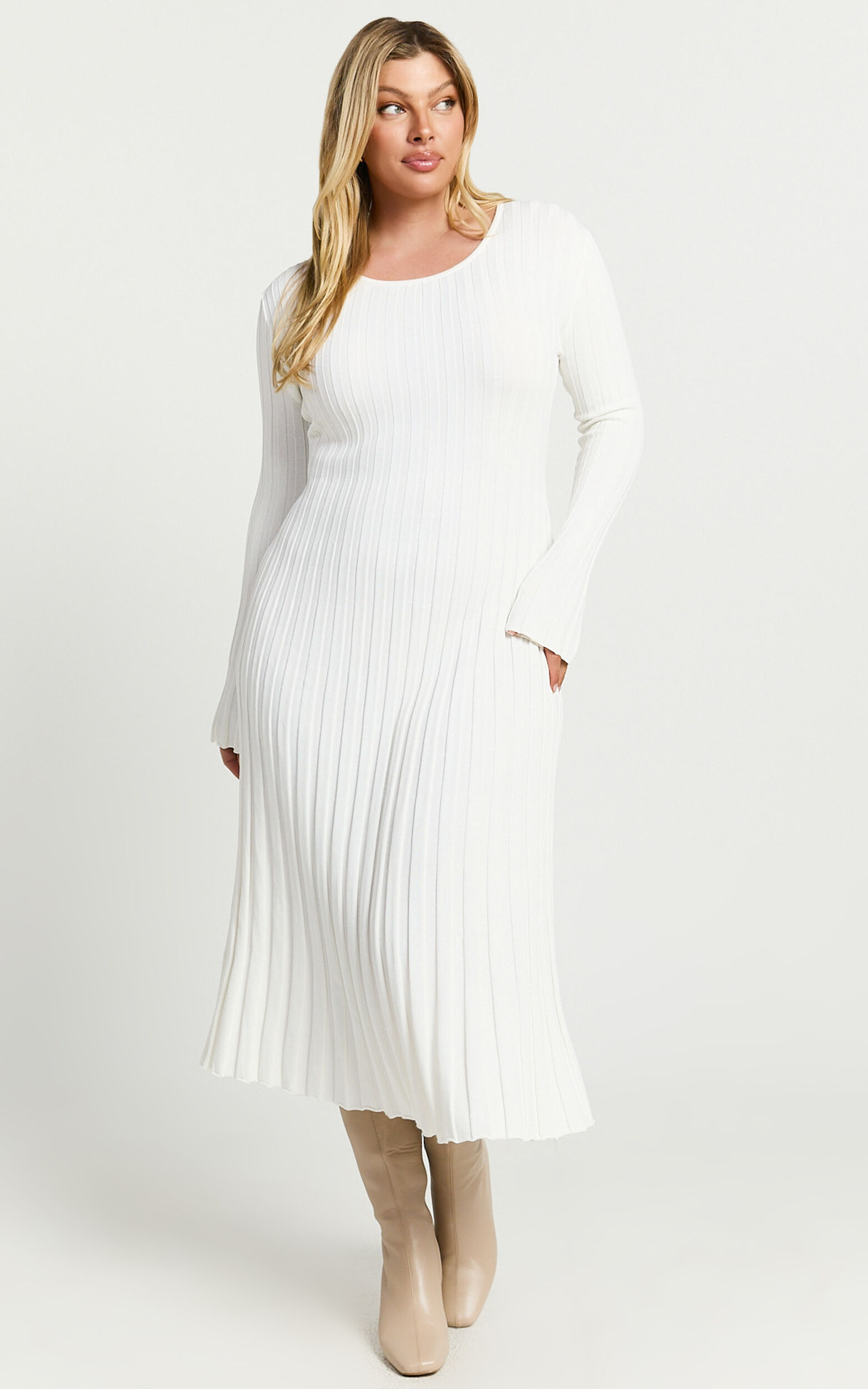 Fold back crop top midi prom dress cheap