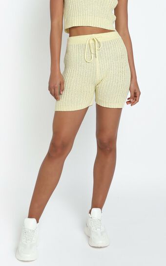 Kerry Knit Shorts in Yellow