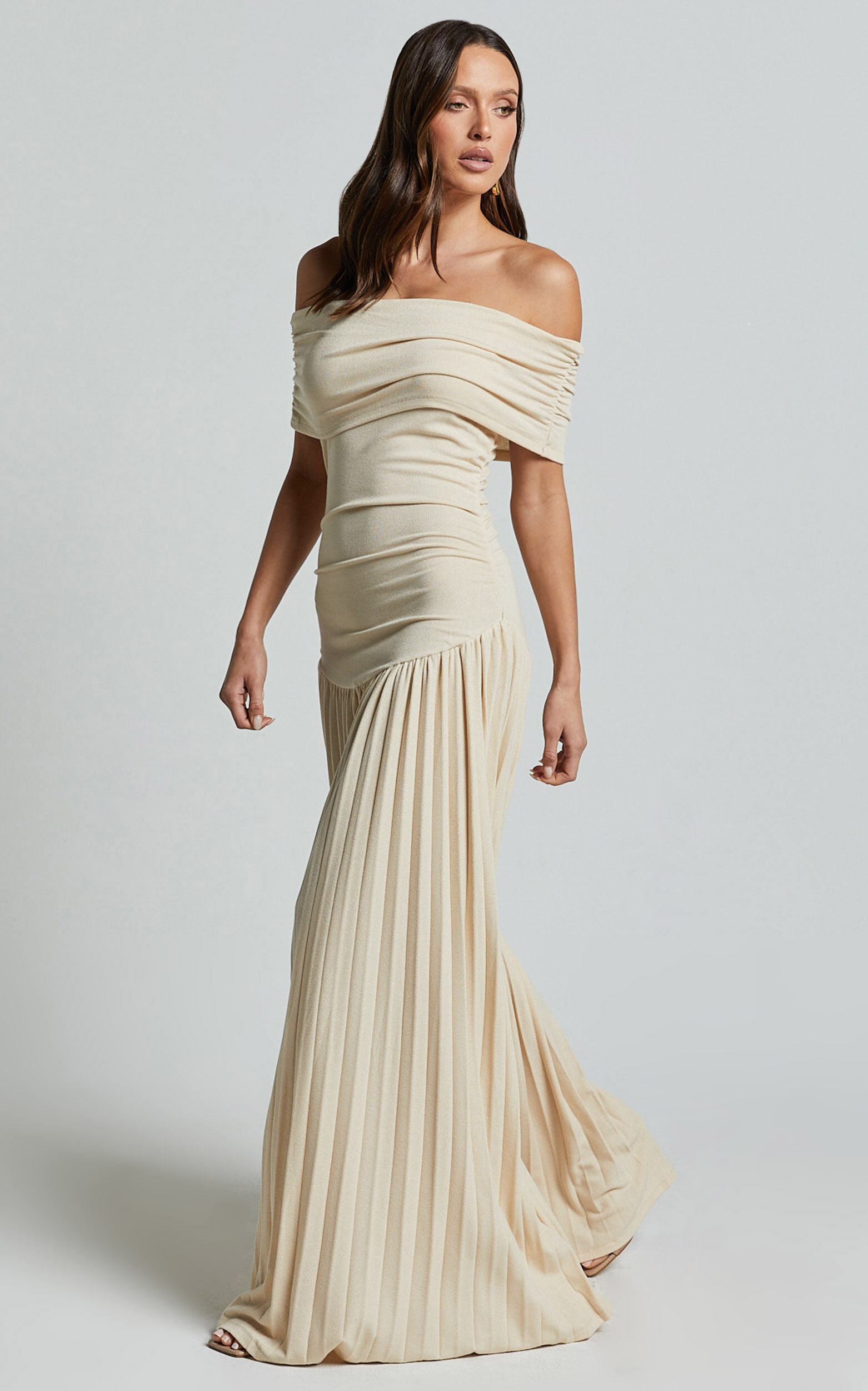 Lioness - Field Of Dreams Maxi Dress in Oatmeal | Showpo USA