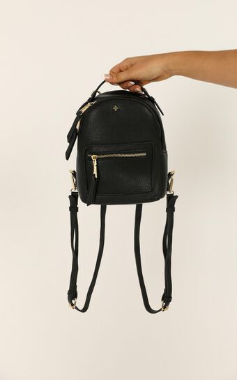 Peta and Jain - Zoe Mini Backpack In Black Pu