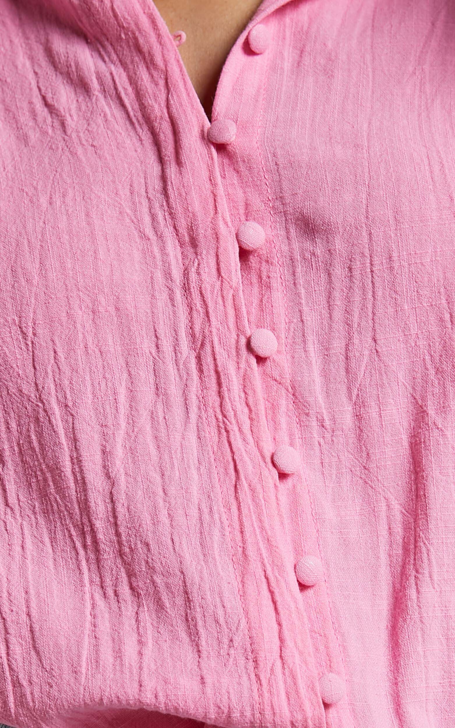 epine é button blouse pink é button blouse pink | épine