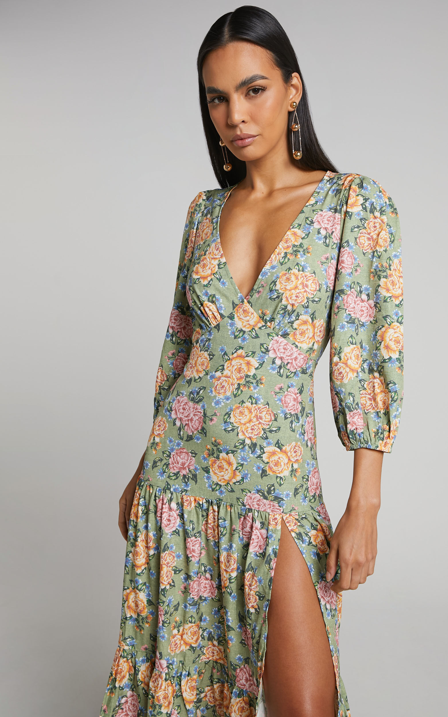 Alayna satin store midi dress