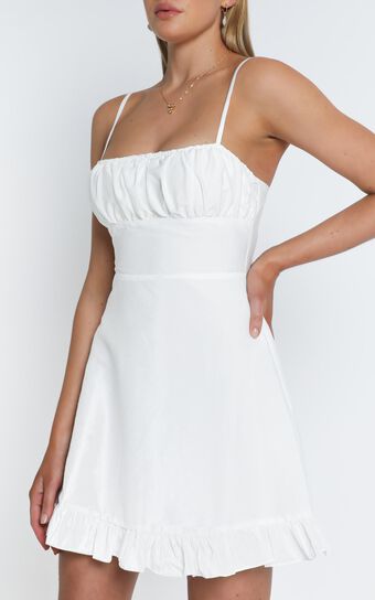Melting Hearts Dress In White