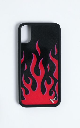 Wildflower - Iphone Case in Red Flames