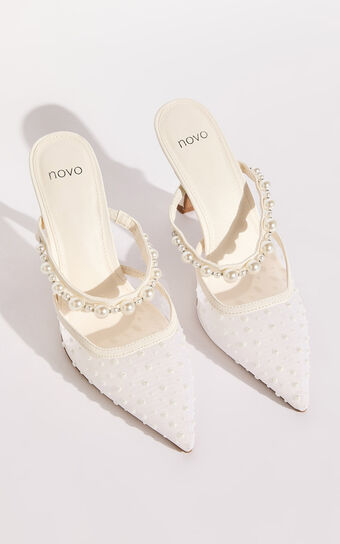 Novo - Intimidate Heels in White