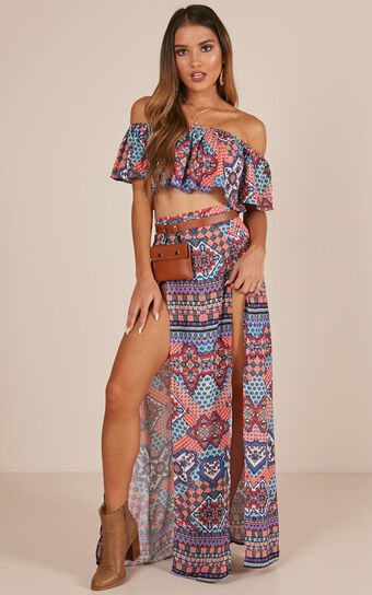 Sound Of Sunset Two Piece Set In Multi Print