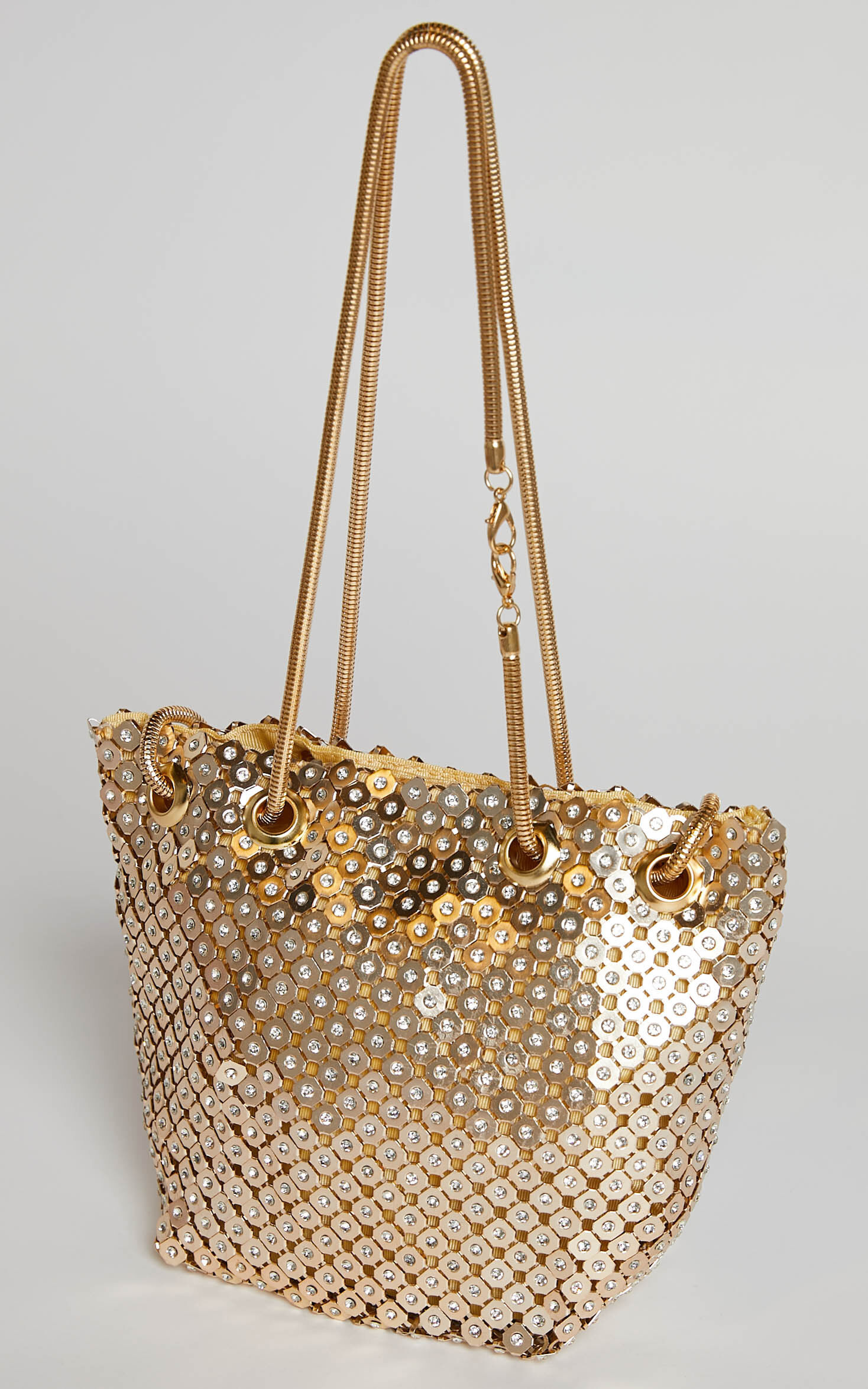 Gold chainmail top bag