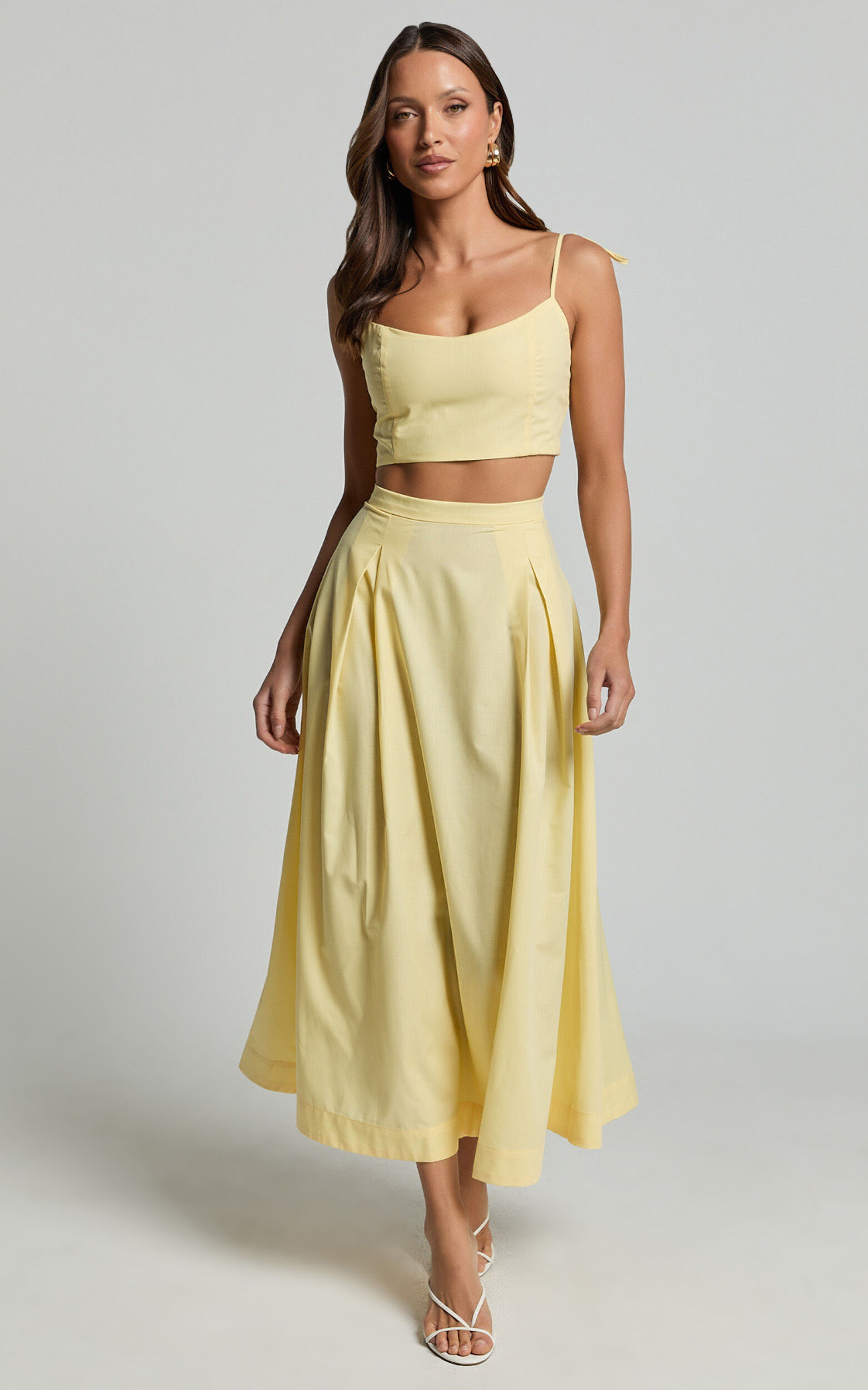 Silk midi skirt set cheap