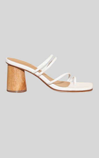 James Smith - Taormina Toe Strap Sandal in White