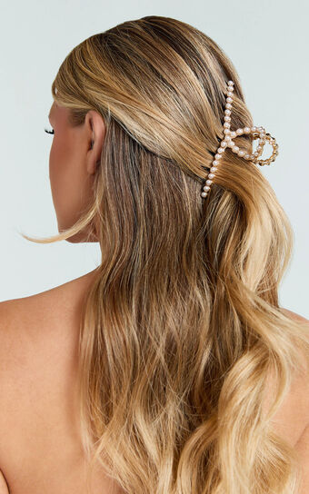 Jenny Clip - Pearl Hair Clip in Gold