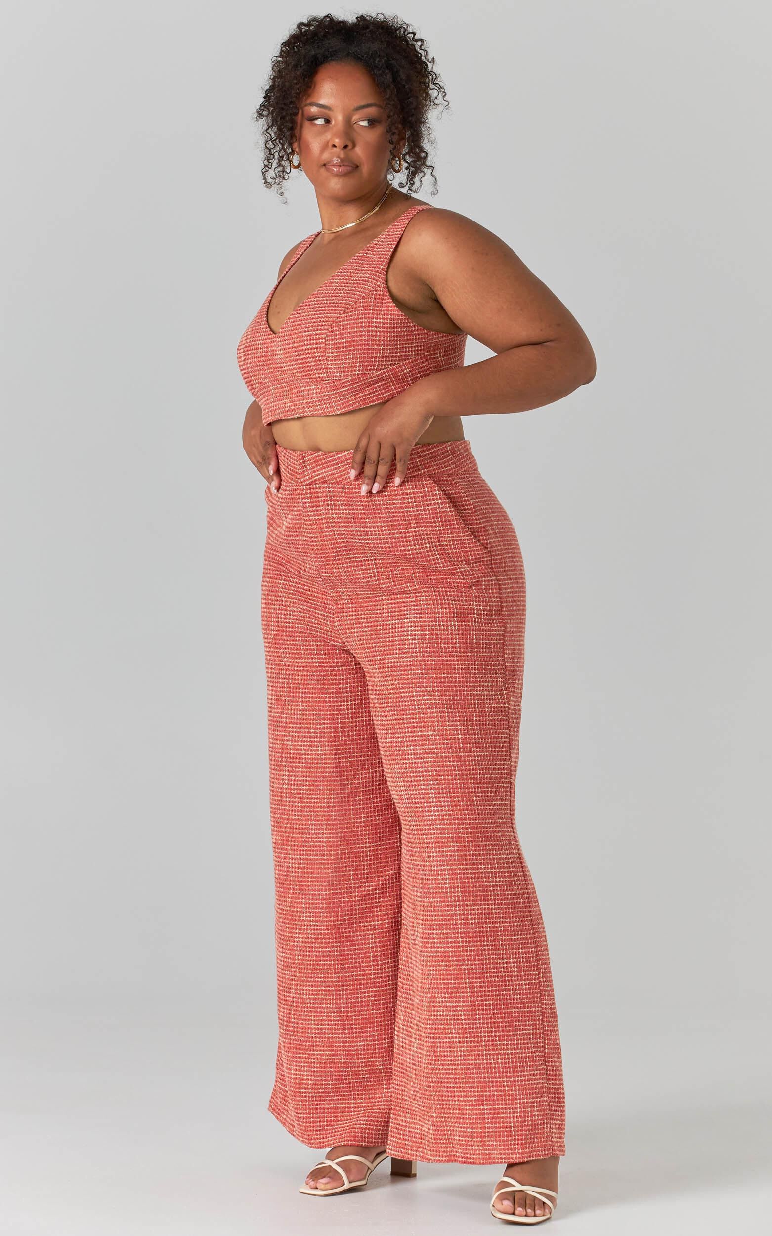 Burnt orange cropped trousers store