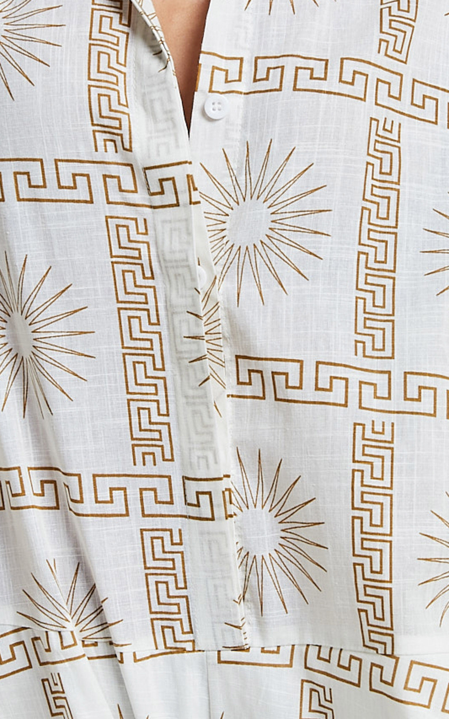 White and gold playsuit outlet