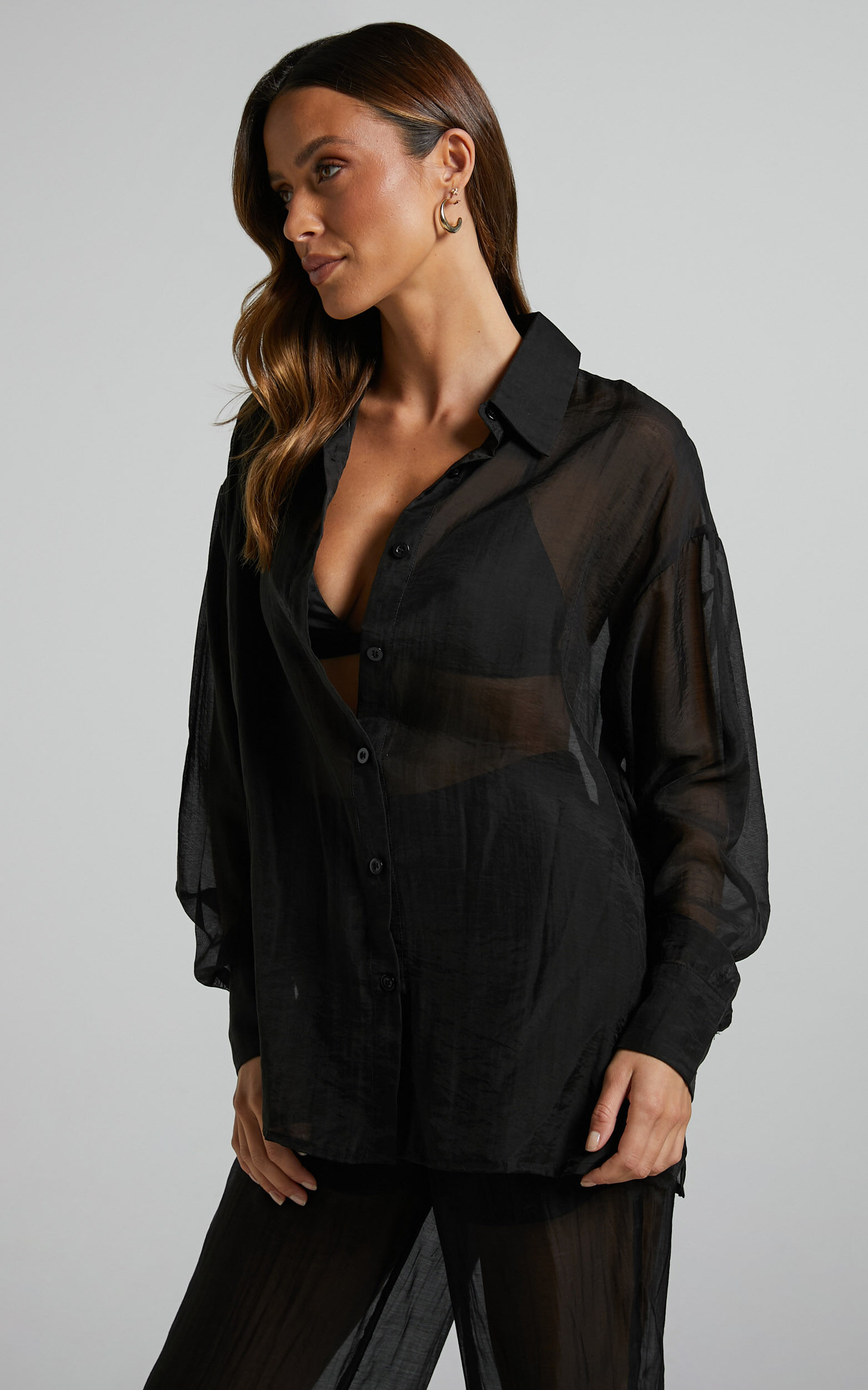 Cheap sheer best sale tops