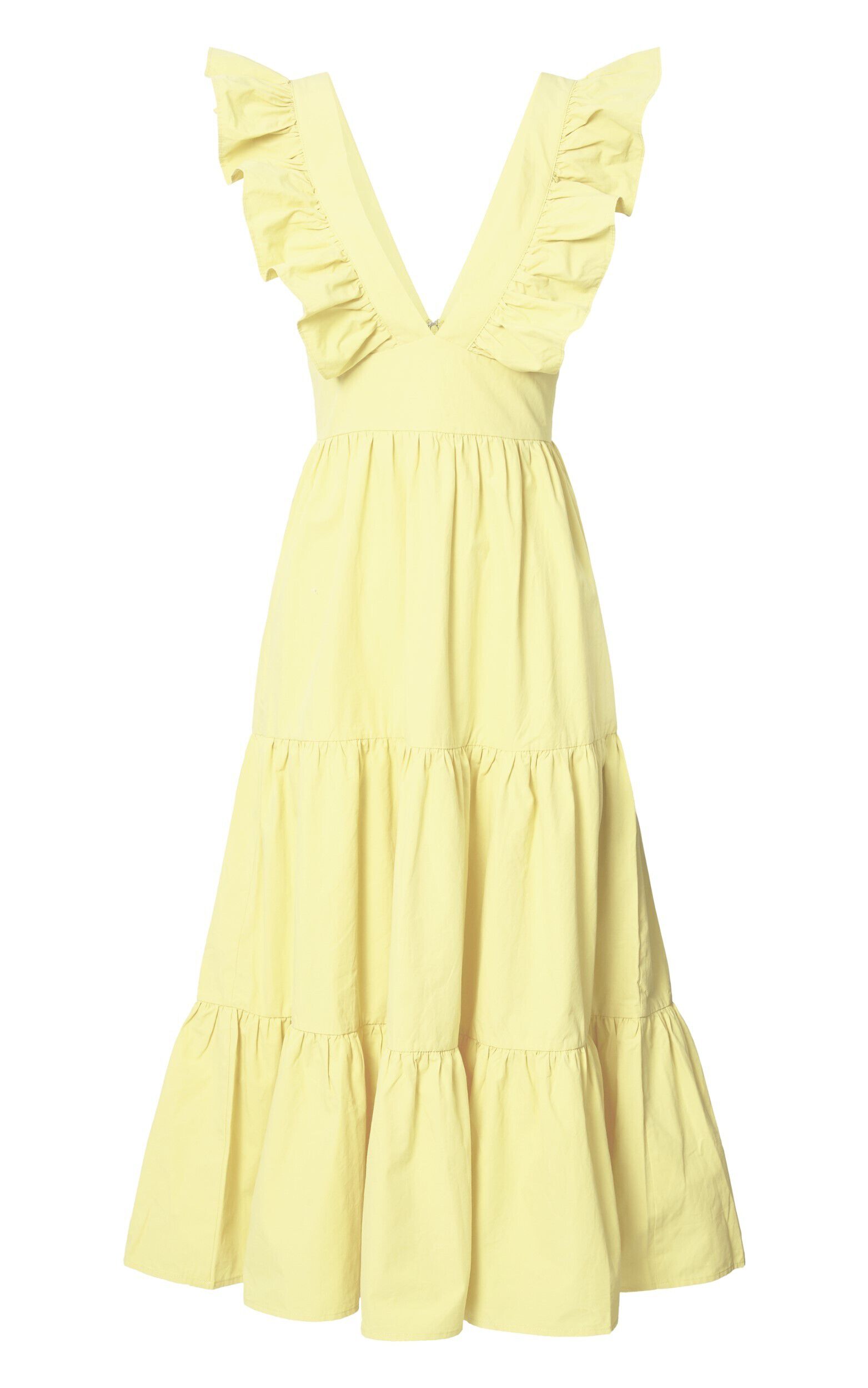Kate spade poplin ruffle tiered dress hotsell