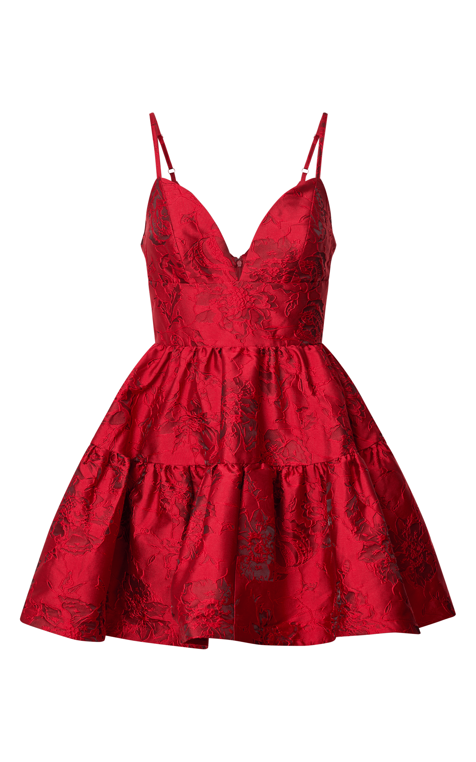 Short red flare dress hot sale