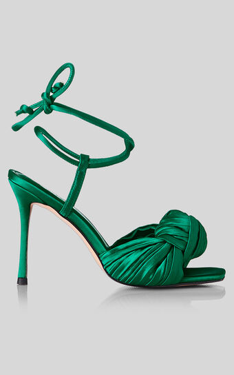 Alias Mae - Mina Heels in Emerald Satin